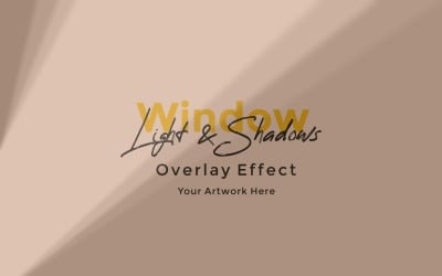 Window Sunlight Shadow Overlay Effect Mockup 170