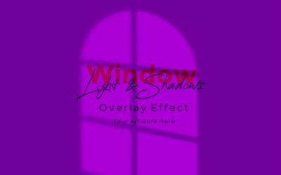 Window Sunlight Shadow Overlay Effect Mockup 176