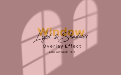 Window Sunlight Shadow Overlay Effect Mockup 179