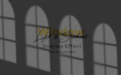 Window Sunlight Shadow Overlay Effect Mockup 182
