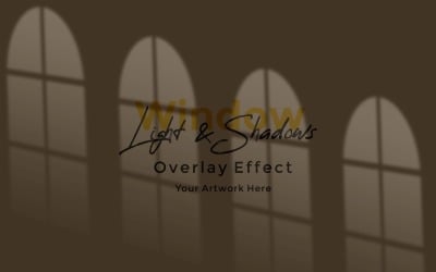Window Sunlight Shadow Overlay Effect Mockup 183