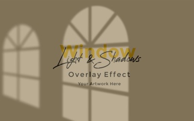 Window Sunlight Shadow Overlay Effect Mockup 187