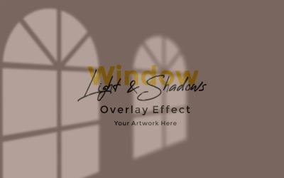 Window Sunlight Shadow Overlay Effect Mockup 188