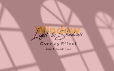 Window Sunlight Shadow Overlay Effect Mockup 189