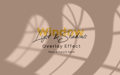 Window Sunlight Shadow Overlay Effect Mockup 190