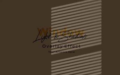 Window Sunlight Shadow Overlay Effect Mockup 193