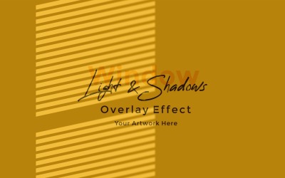 Window Sunlight Shadow Overlay Effect Mockup 194