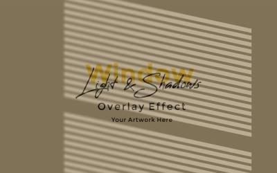 Window Sunlight Shadow Overlay Effect Mockup 197