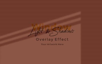 Window Sunlight Shadow Overlay Effect Mockup 201