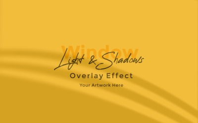Window Sunlight Shadow Overlay Effect Mockup 204