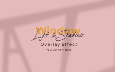 Window Sunlight Shadow Overlay Effect Mockup 209