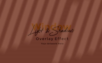 Window Sunlight Shadow Overlay Effect Mockup 211