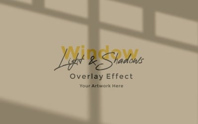 Window Sunlight Shadow Overlay Effect Mockup 217