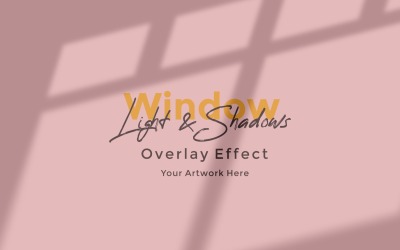 Window Sunlight Shadow Overlay Effect Mockup 219