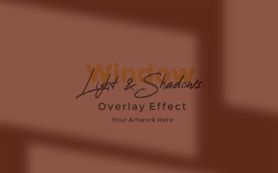 Window Sunlight Shadow Overlay Effect Mockup 241