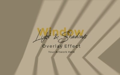 Window Sunlight Shadow Overlay Effect Mockup 247