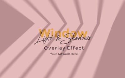 Window Sunlight Shadow Overlay Effect Mockup 249