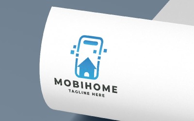 Mobilny dom Logo Pro Szablon