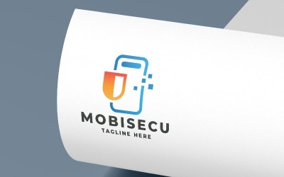 Modèle de logo de sécurité mobile Pro