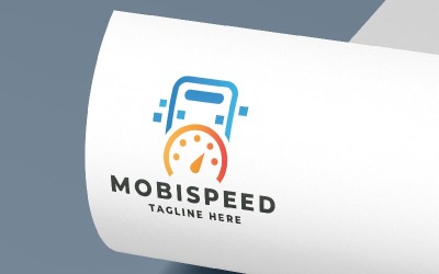 Modèle de logo de vitesse mobile Pro