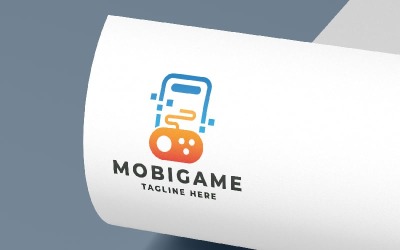 Шаблон логотипу мобільної гри Pro