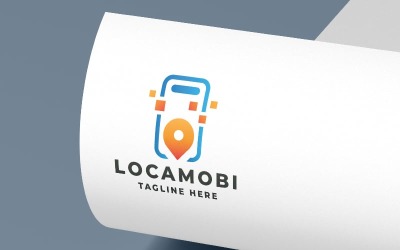 Шаблон локального мобильного логотипа Pro