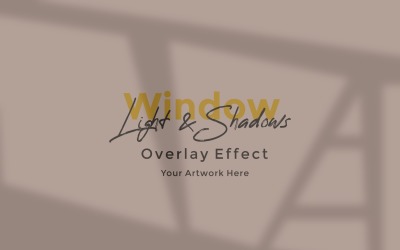 Window Sunlight Shadow Overlay Effect Mockup 208