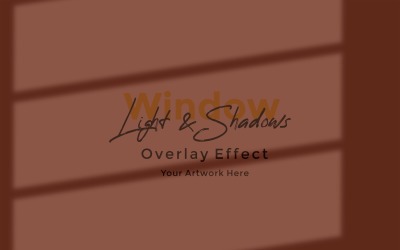 Window Sunlight Shadow Overlay Effect Mockup 221