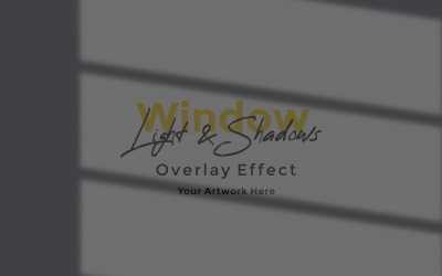 Window Sunlight Shadow Overlay Effect Mockup 222