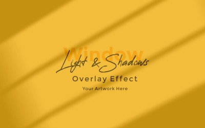Window Sunlight Shadow Overlay Effect Mockup 224