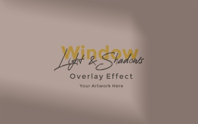 Window Sunlight Shadow Overlay Effect Mockup 238