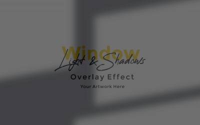 Window Sunlight Shadow Overlay Effect Mockup 242