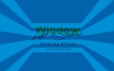 Window Sunlight Shadow Overlay Effect Mockup 245