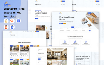 EstatePro – Ingatlan HTML sablon