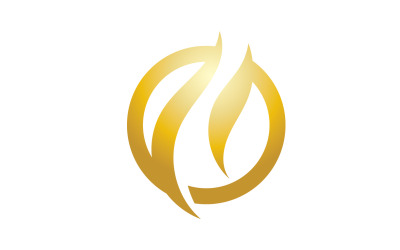 Logo linii włosów i wektor symboli v49