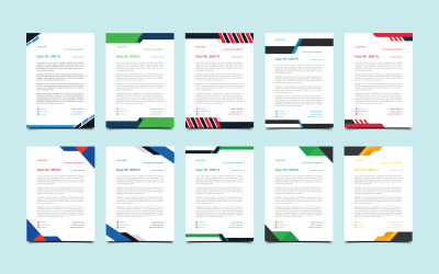 Creative letterhead Design Vector