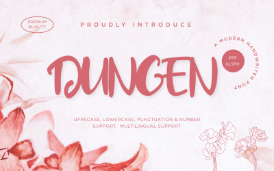Dungen — шрифты Modern Script