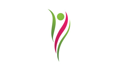 Menschlicher Charakter Gesundheit Menschen Leben Logo Vektor 1