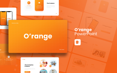 O&#039;range - Creative Pitch Deck PowerPoint Template
