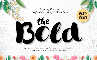 The Bold - Modern Script-lettertypen