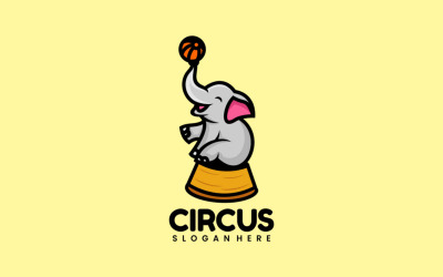 Cirkus Slon Kreslené Logo