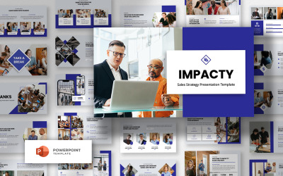 Impact - PowerPoint-mall för försäljningsmarknadsföring