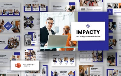 Impacty - Sales Marketing szablon PowerPoint