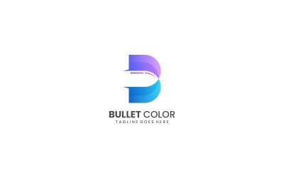 Letter B Gradient Colorful Logo Style