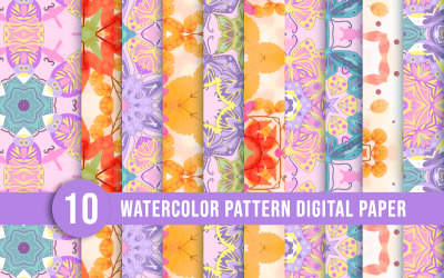 Modern batik seamless pattern design