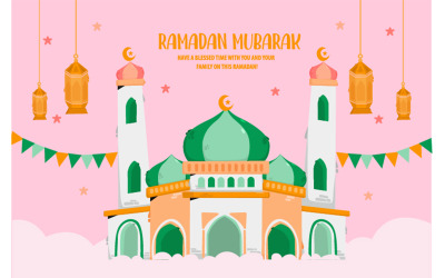 Ramadan-Hintergrund-Illustration