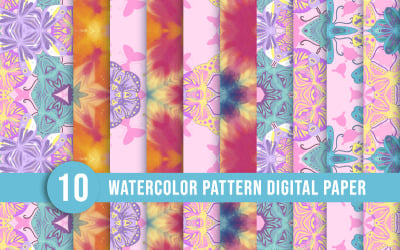 Seamless pattern with a bright flower
