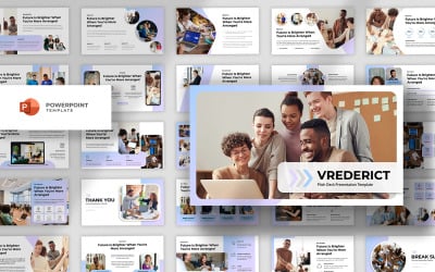 Vrederict - Pitch Deck Шаблон Powerpoint