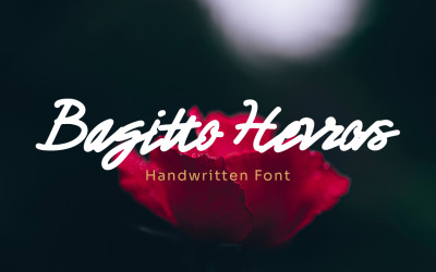 Bagitto Herros - handskrivet teckensnitt
