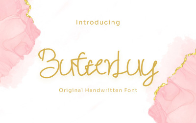 Butterluy - Рукописный Шрифт